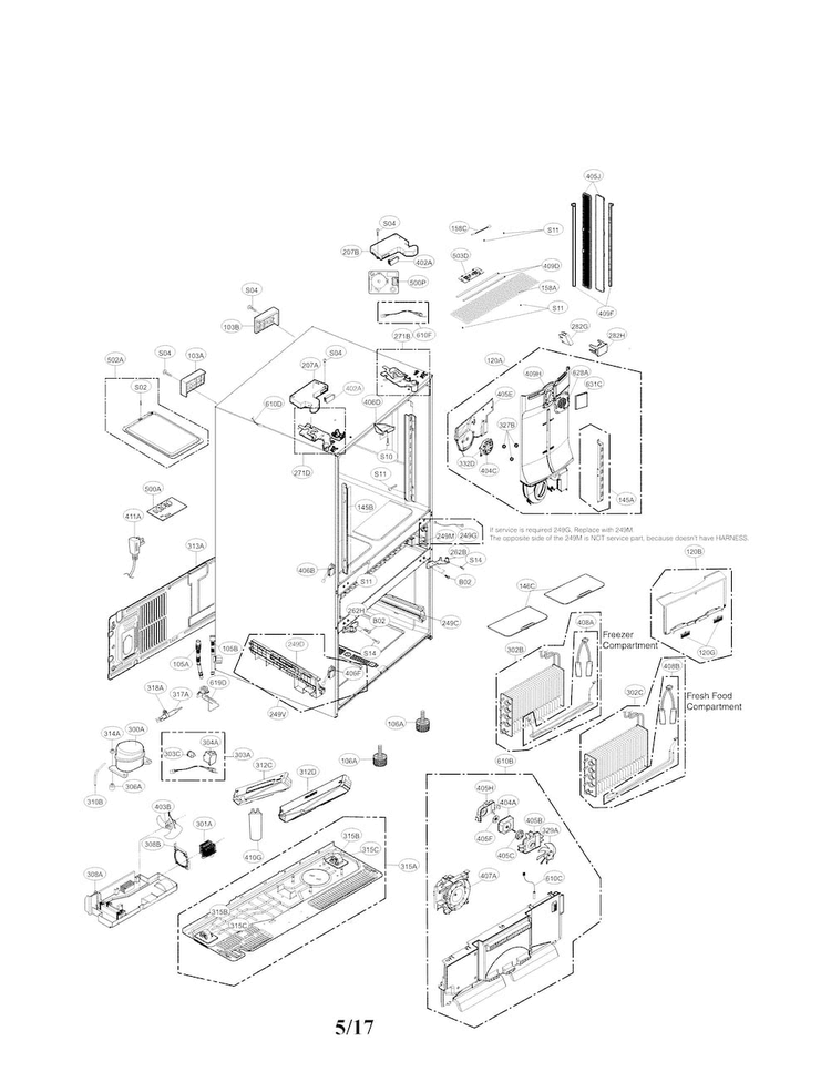 LG Rail Guide Assembly - AEC73317814