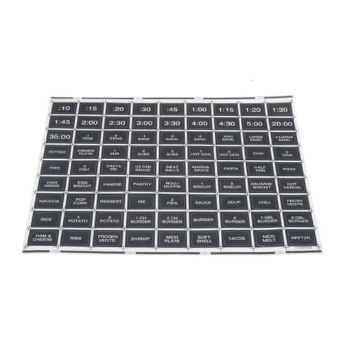 Amana Menu Legend Label - 12155702
