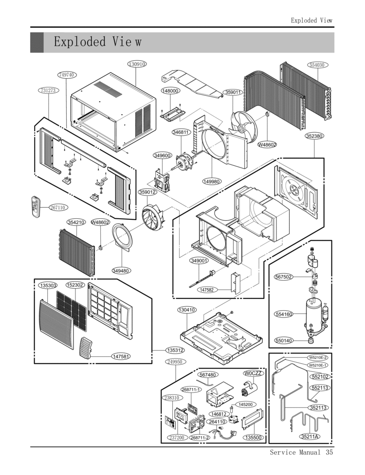 LG Vertical Louver - 4758AR2888B