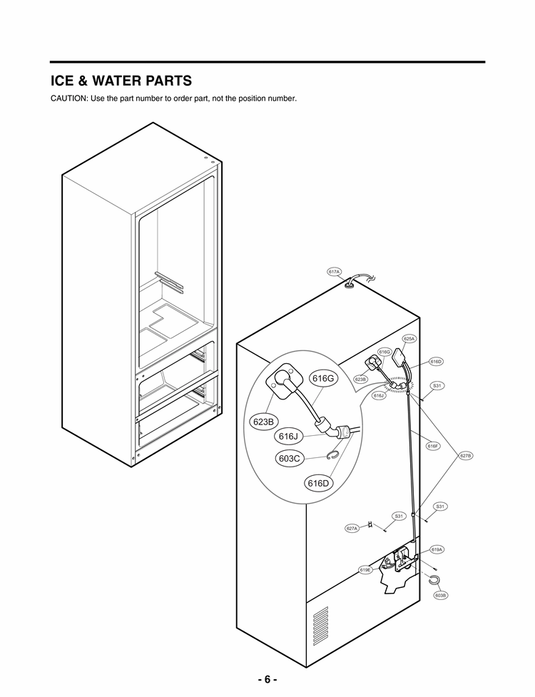 LG Plastic Tube - 5210JA3030U