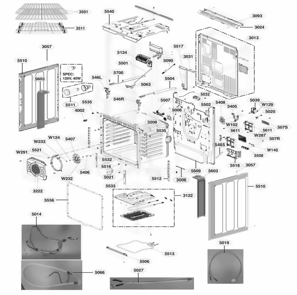LG Suction Guide Assembly - AEC74697701