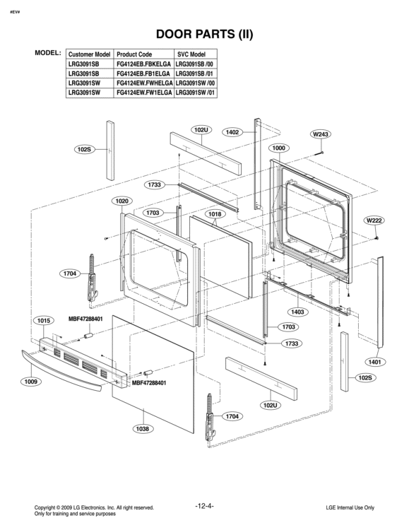 LG Insulator - MEV64166608