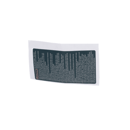 Bosch Warning Label - 2610950041