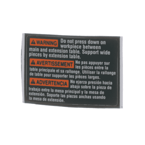 Bosch Tools Warning Plate - 2610997810