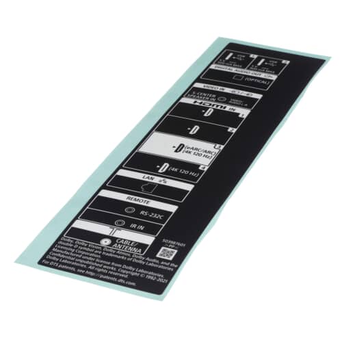 Sony Label, Side Terminal Hp (Tgr) - 5-039-876-01