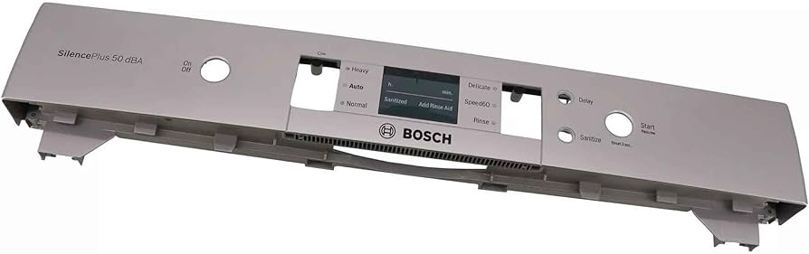 Bosch Dishwasher Panel-Facia Silver, W/ Top Seal -  00777874