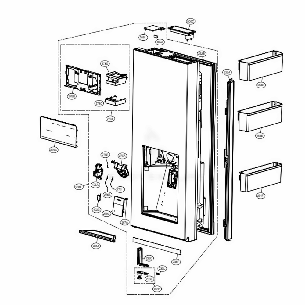 LG Door Stopper - MJB64010101
