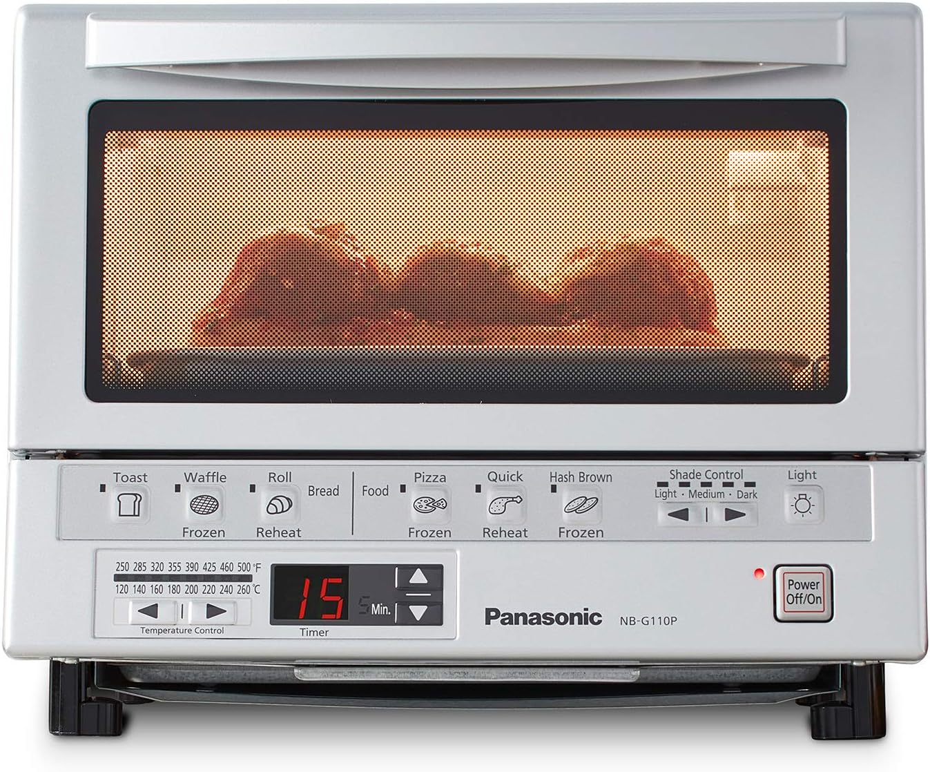 Panasonic NBG110P Flashxpress Toaster Oven With Double Infrared Heat