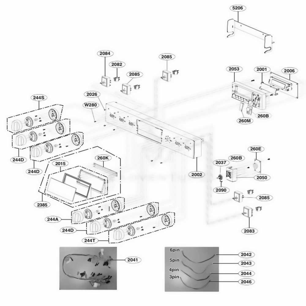 LG Knob Assembly - AEZ74453508