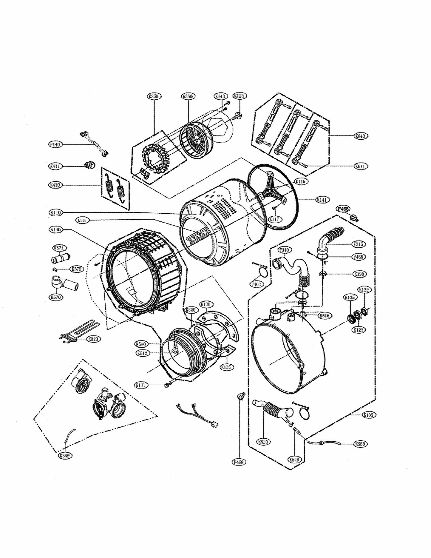LG Drawer Panel Assembly - AGL72941813