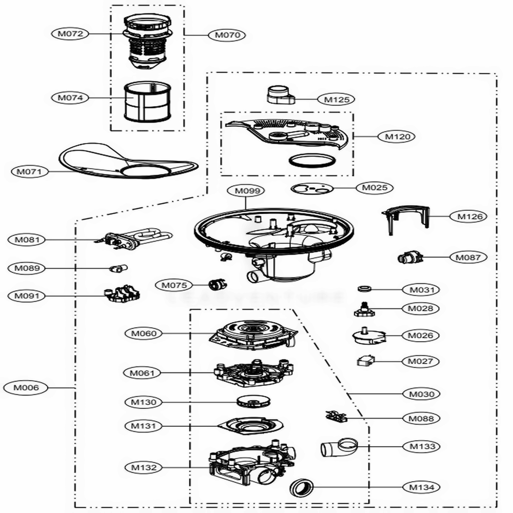LG Sump Assembly - AJH72949010