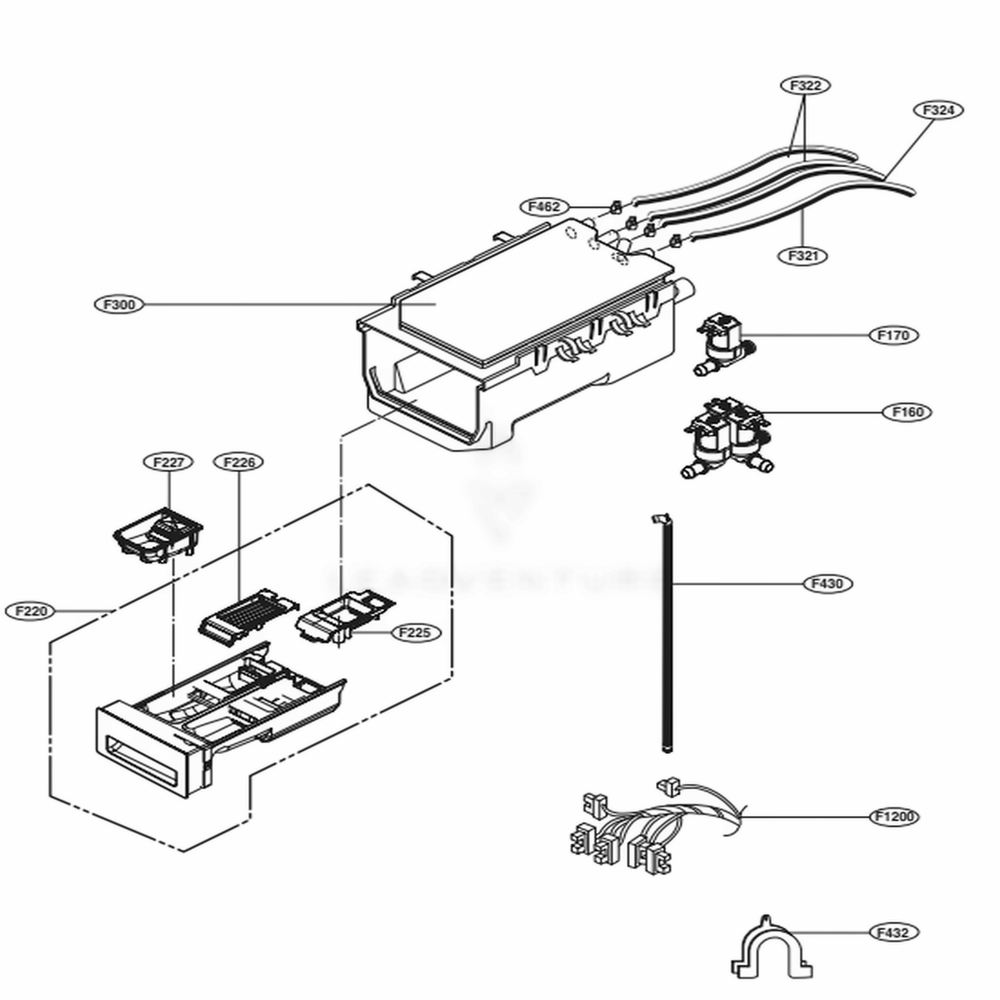 LG Panel Assembly,Drawer - AGL77376804