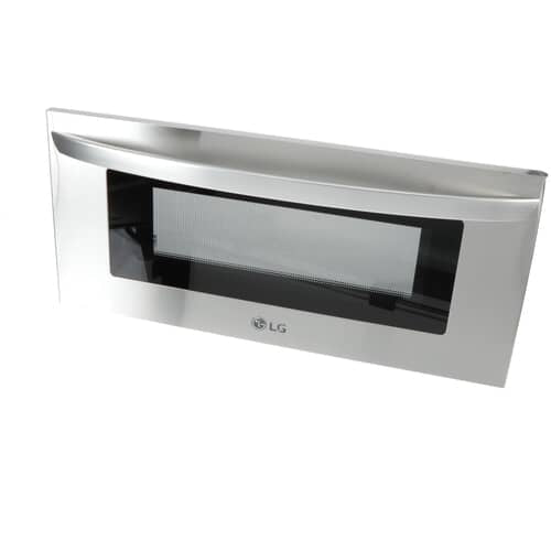 LG Wall Oven Microwave Door Assembly (Stainless) - ADC35801912