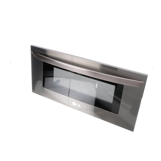 LG Wall Oven Microwave Door Assembly (Black Stainless) - ADC35801913