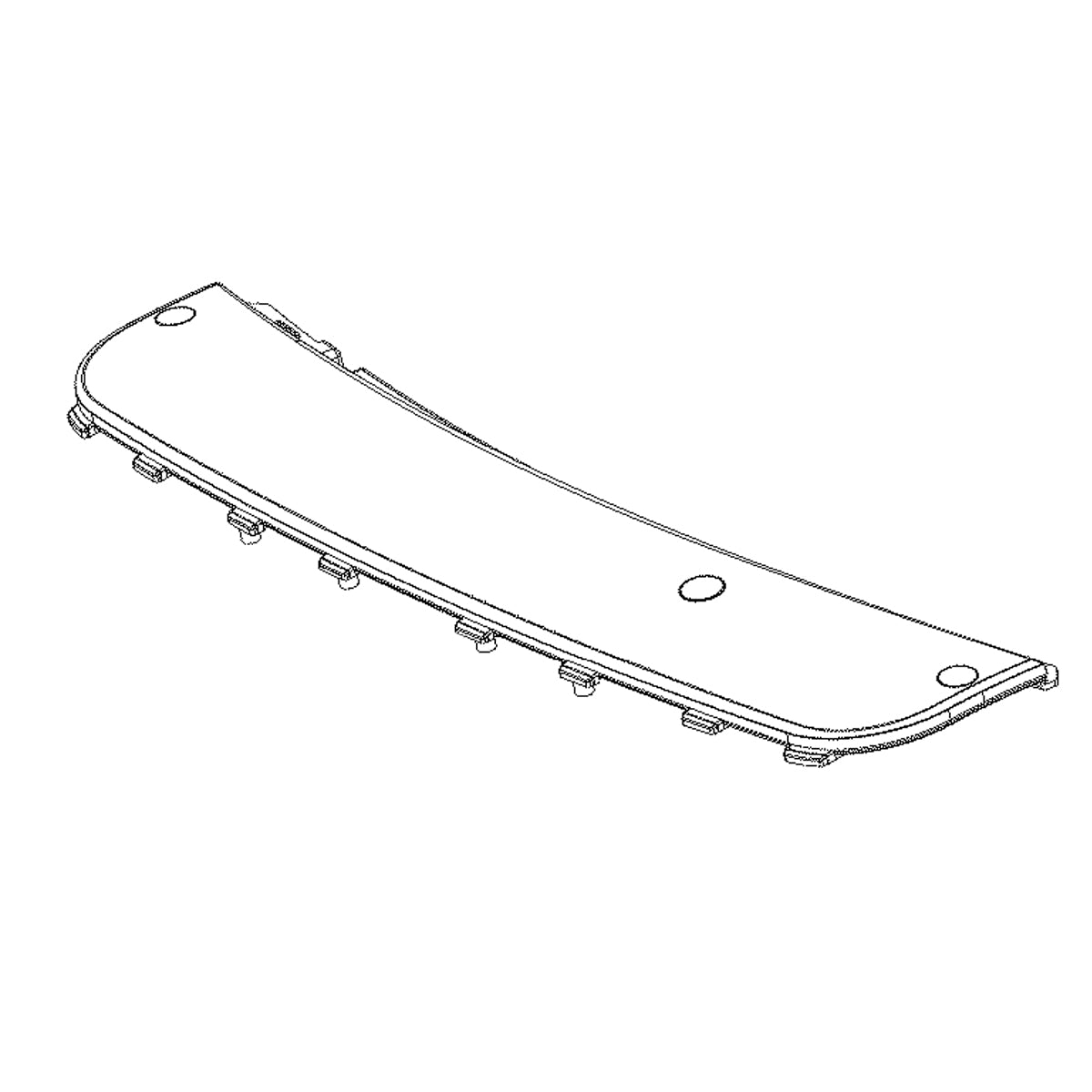 Whirlpool End Trim-Backguard Glass (Lt. - 316351