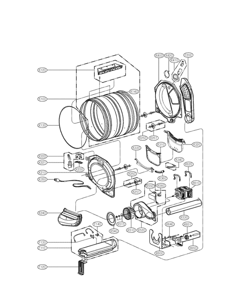 LG 4 Pack Roller Assembly - 4581EL2002L