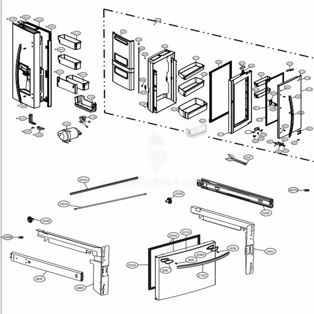 LG Refrigerator Door Basket - MAN63948302