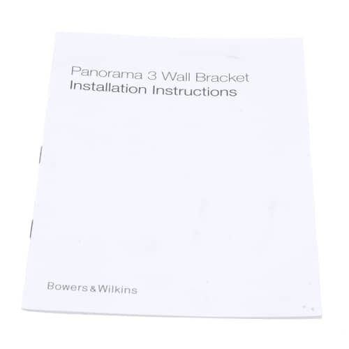 Bowers &Wilkins Panorama 3 Wall Bracket Instal - II15806
