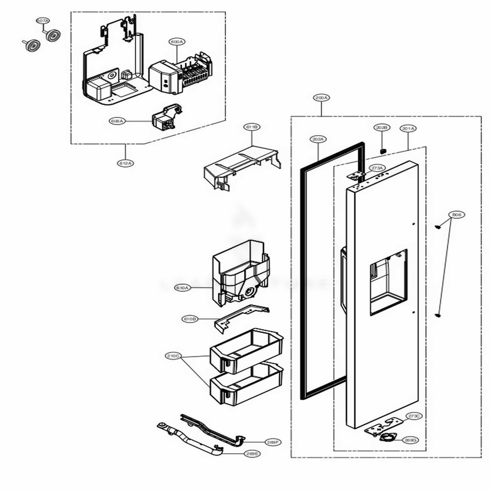 LG Ac Dispenser Motor - EAU61425301