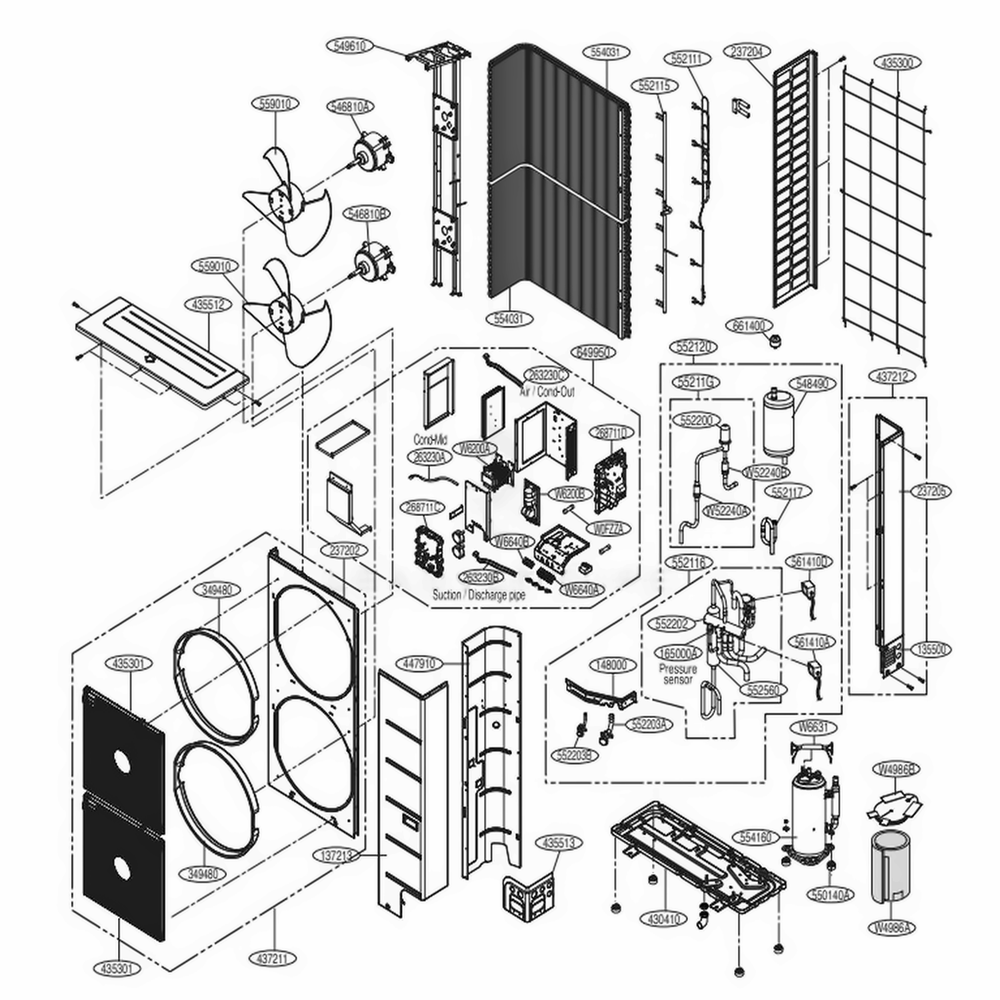 LG Expansion Tube Assembly - AJR36388606
