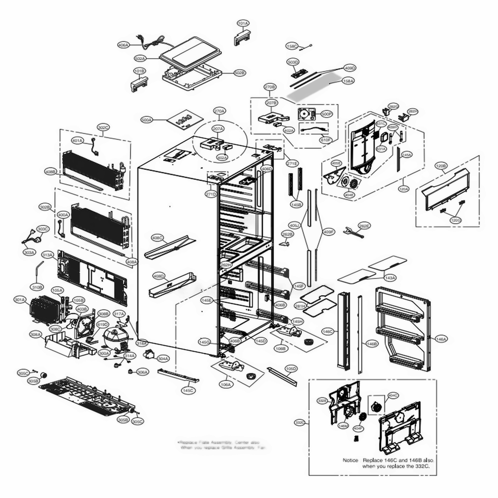 LG Ptc Thermistor Assembly - EBG63205832