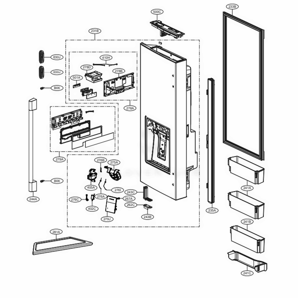 LG Basket Assembly,Door - AAP74271308