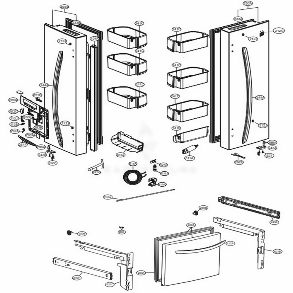 LG Display Cover Assembly - ACQ86045309