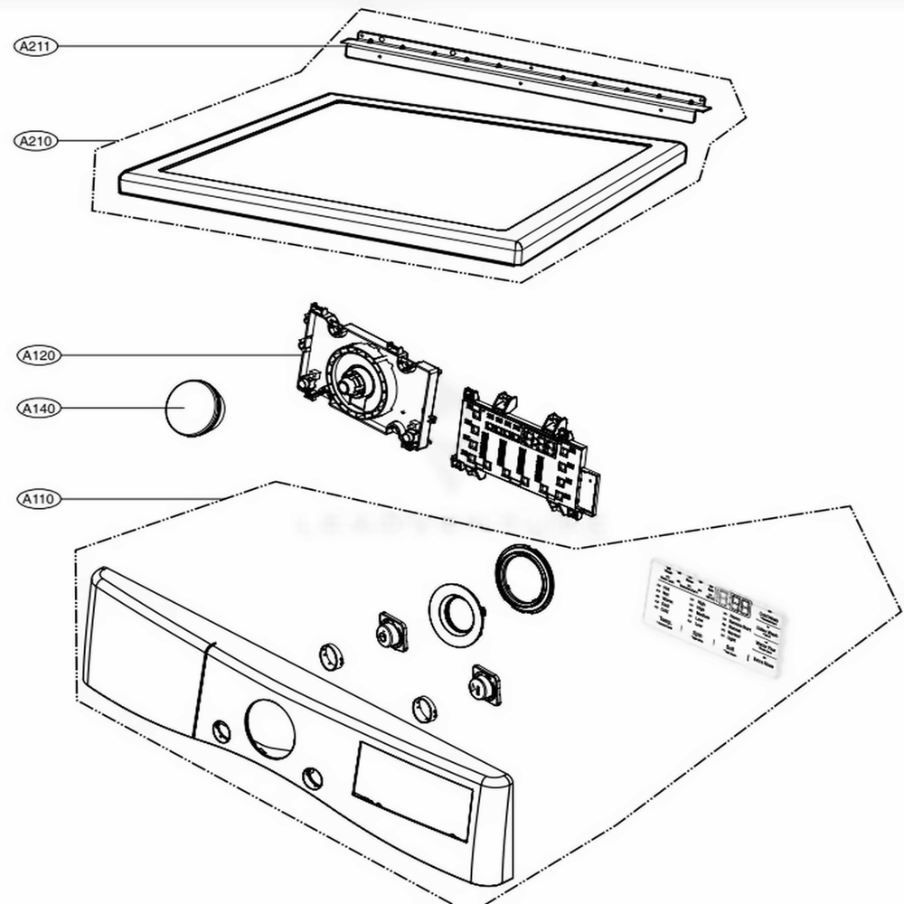 LG Panel Assembly,Control - AGL76992523