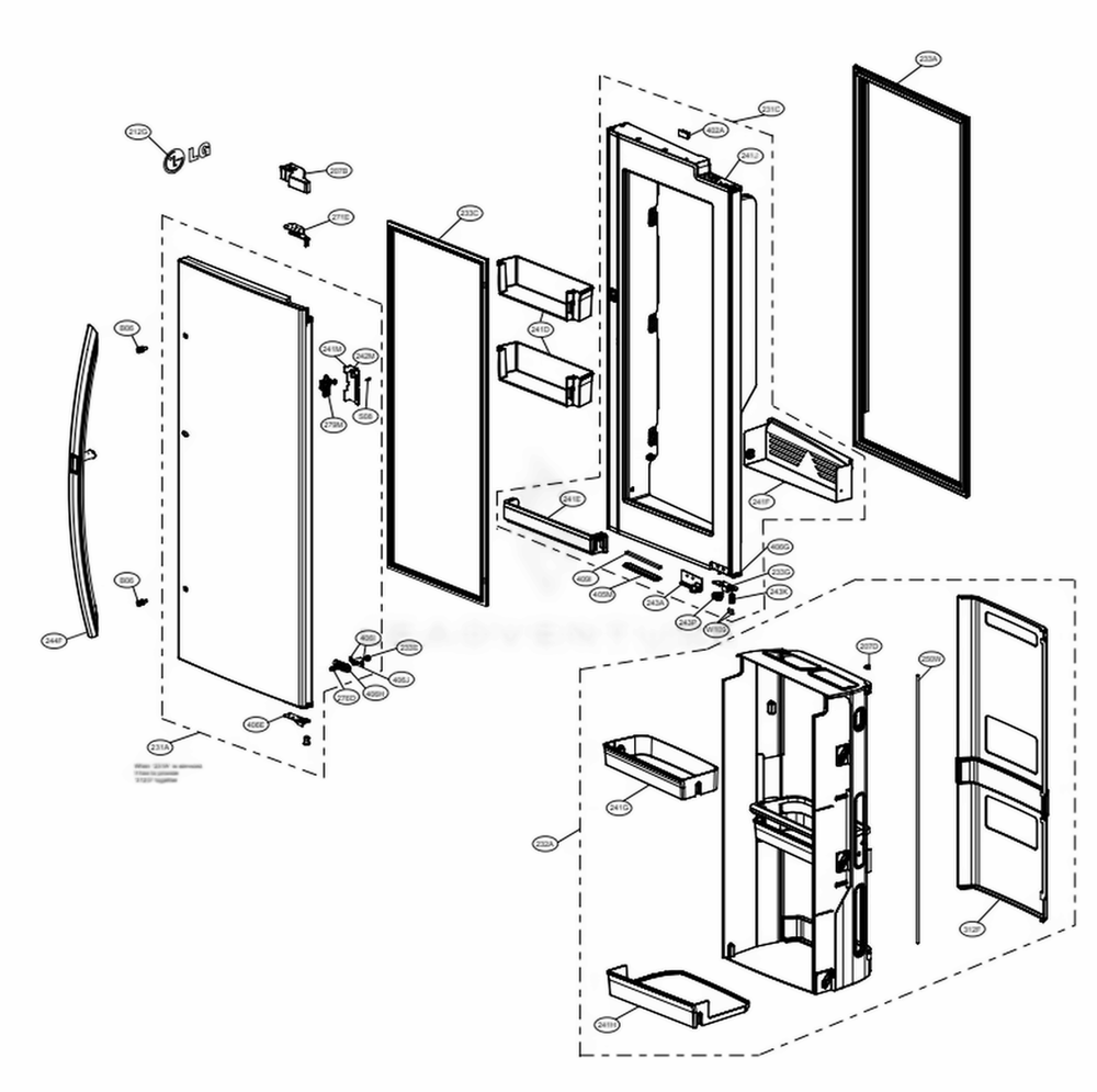 LG Refrigerator Door Basket - MAN64048204