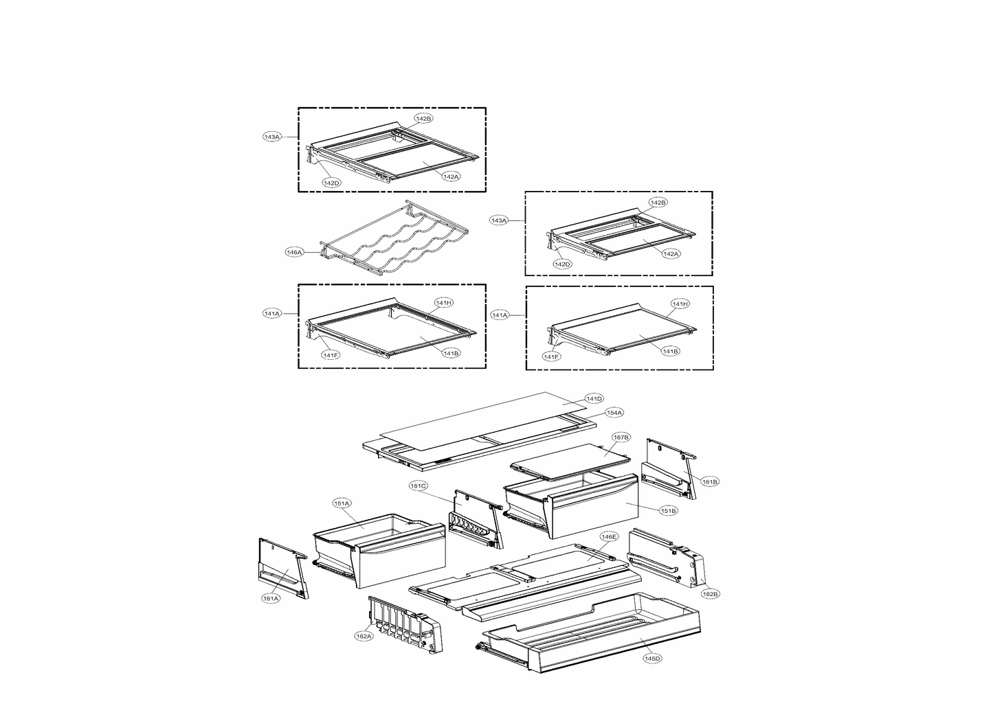LG Rail Guide Assembly - AEC73317504