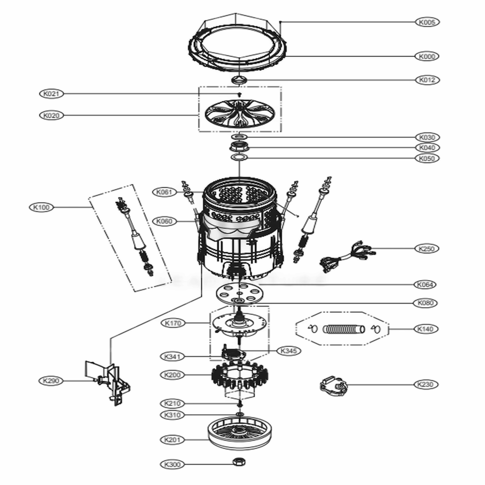 LG Inner Tub Assembly - AJQ73293815