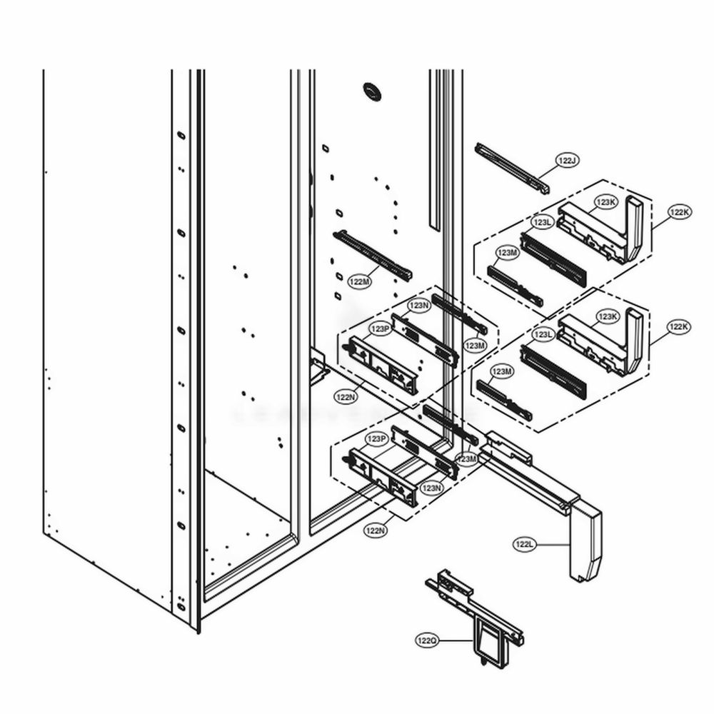 LG Rail Guide Assembly - AEC73258604