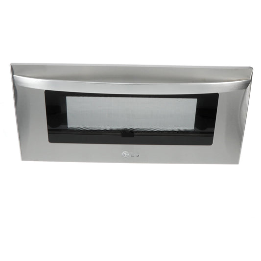 LG Wall Oven Microwave Door Assembly (Stainless) - ADC35801912