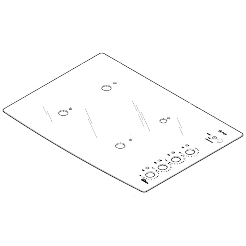 GE Glass Maintop 30 (Bk) - WB62X25701