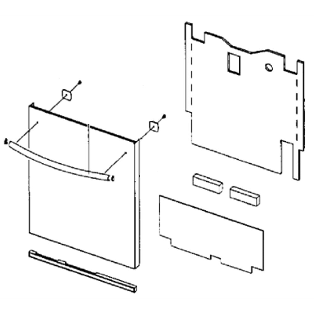 Samsung Door Outer Assembly - DD82-01325A