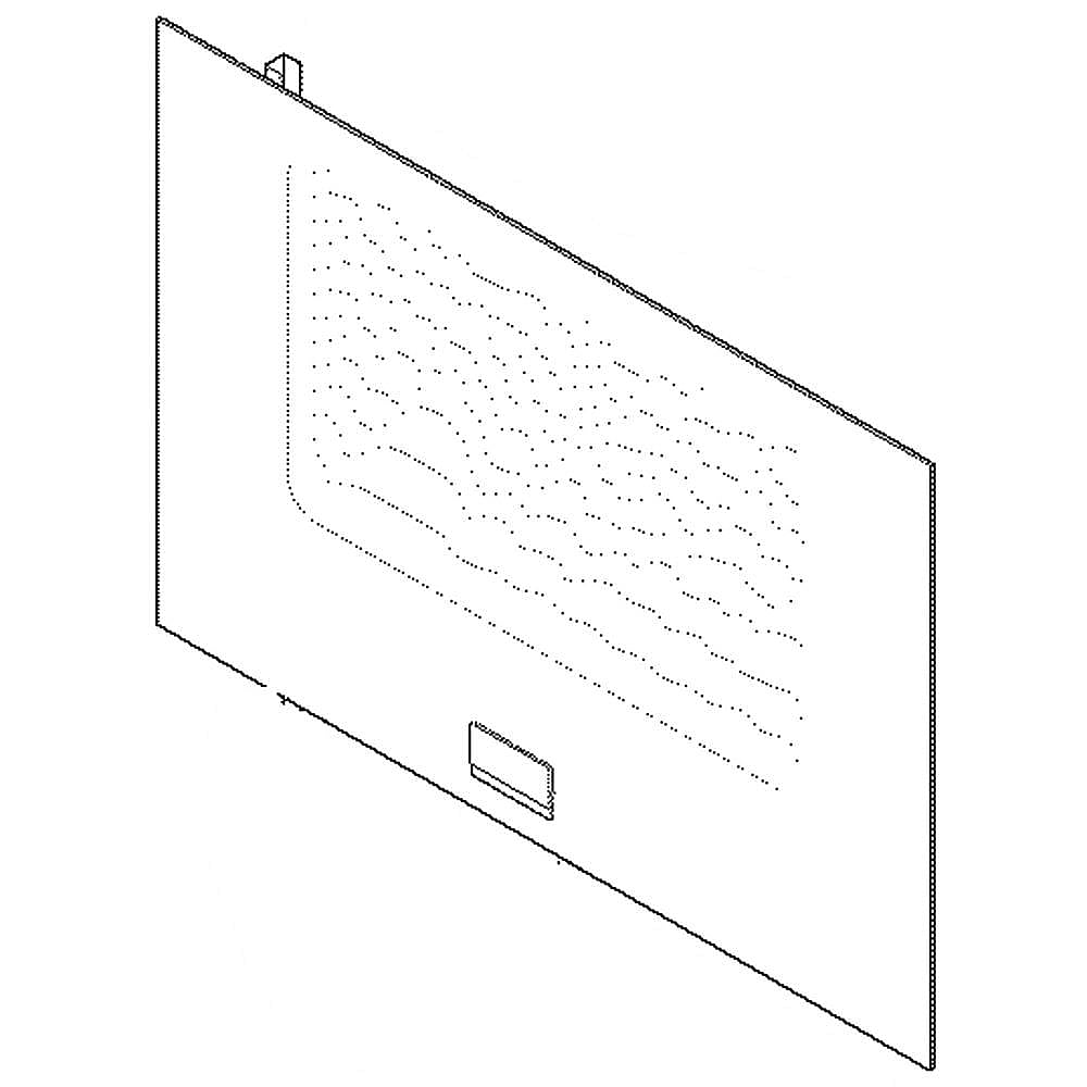 Electrolux Glass Assembly,Outer,White,W/B - 316566400