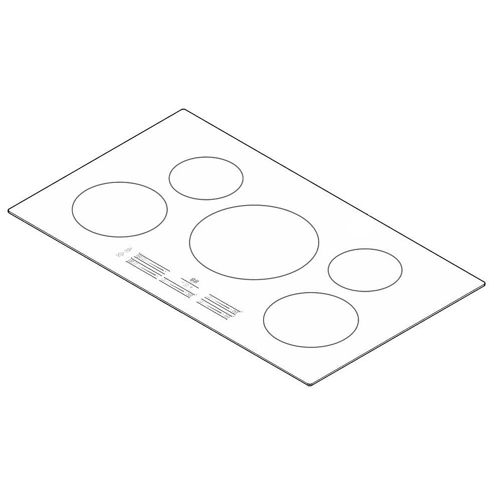 Electrolux Main Top Assembly,Glass/Steel - 5304514391