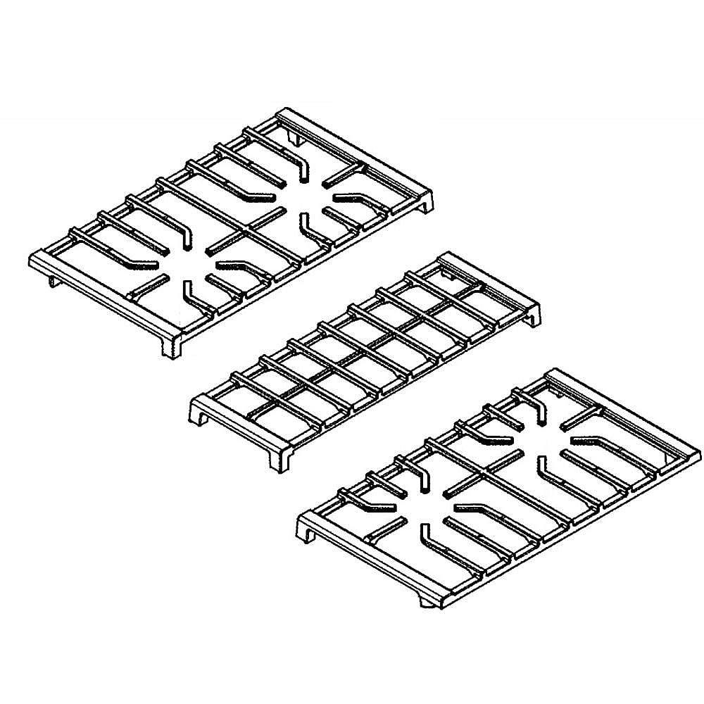 Electrolux Grate Set,3 Pieces,Black,2 Sid - 5304516807