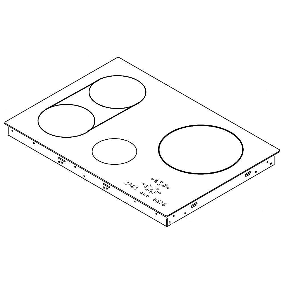 Whirlpool Cooktop Main Top Assembly - W10396546