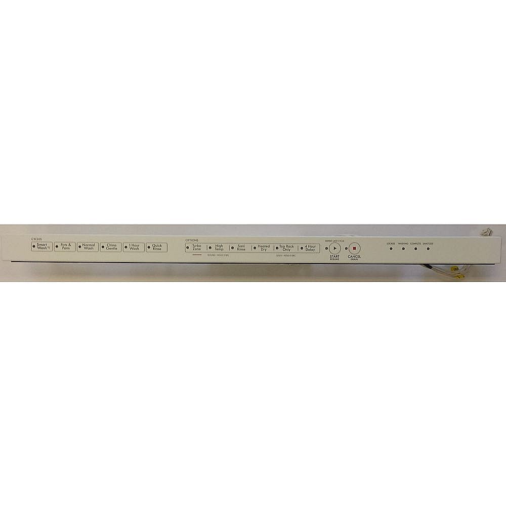 Whirlpool Dishwasher Control Panel And Overlay (White) - WPW10457028