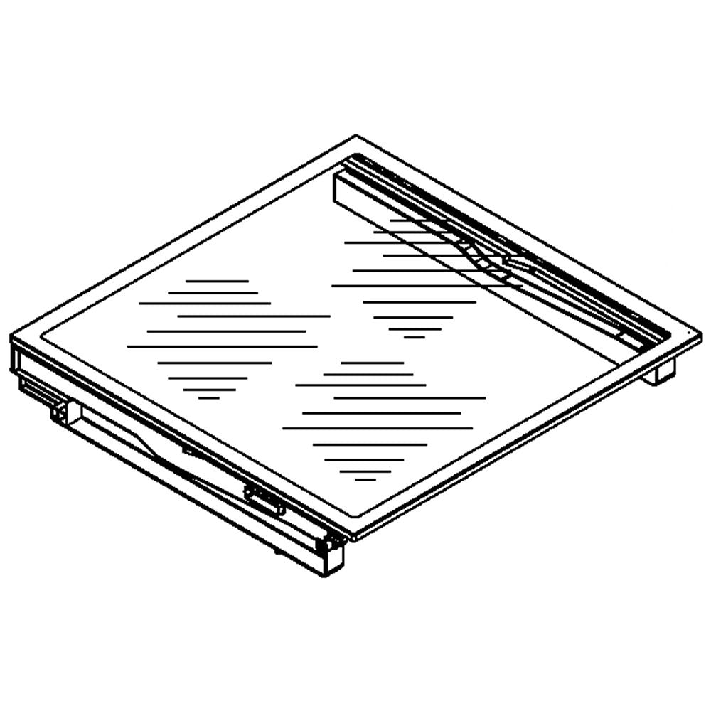 Whirlpool Refrigerator Freezer Drawer Cover Assembly - W10290890