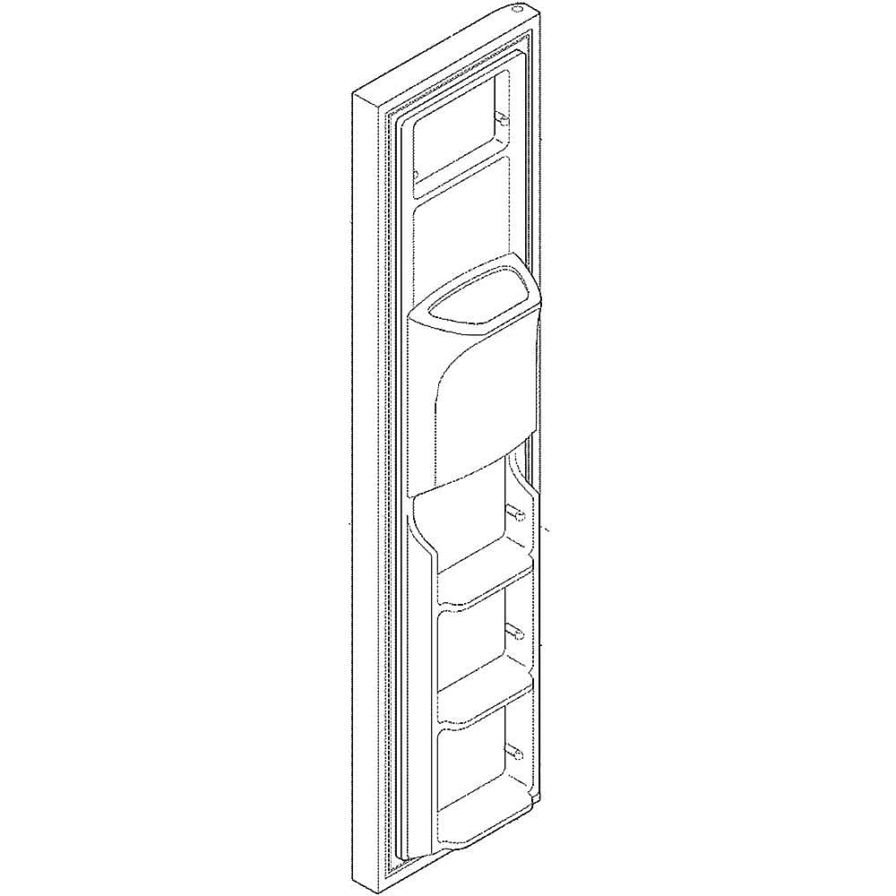 Electrolux Dsp Door-Frzr,Stainless,Comple - 242178014