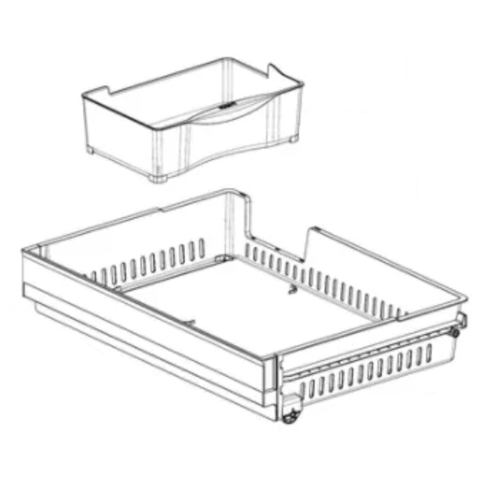 LG Drawer Tray Assembly - AJP73334618