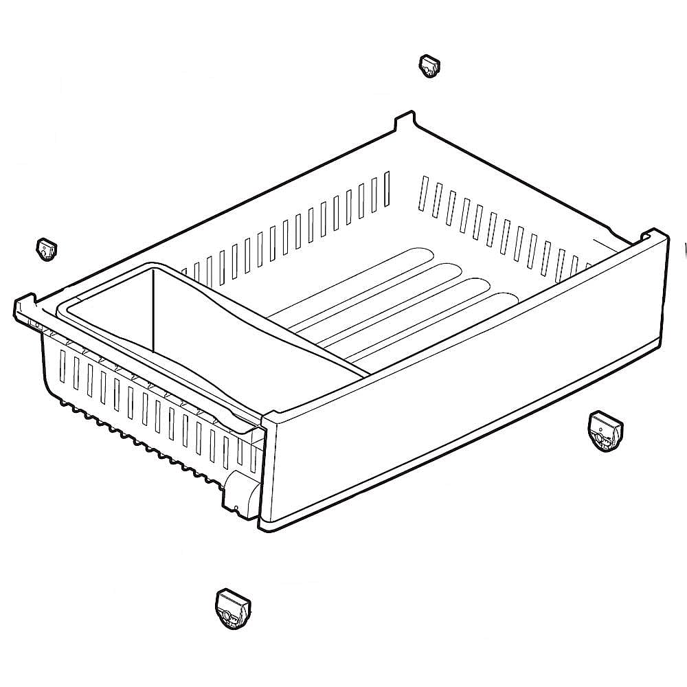 LG Drawer Tray Assembly - AJP75234913