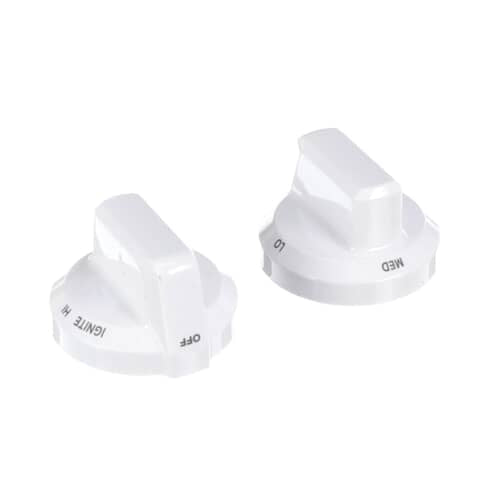 Whirlpool Range Surface Burner Knob (White) - W10844794