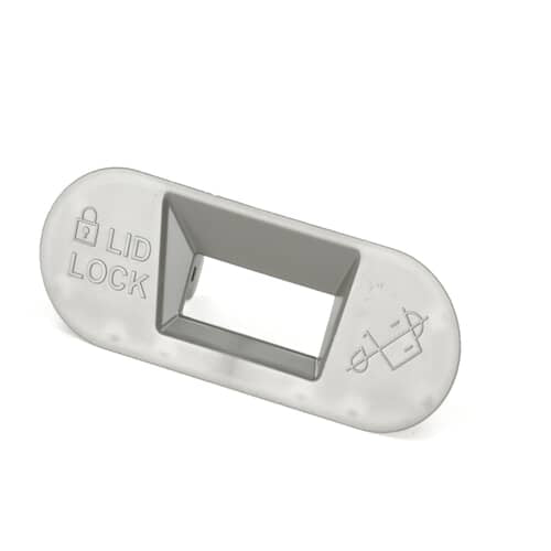 Whirlpool Bezel-Lid Lock Tempest Grey So - W11559688