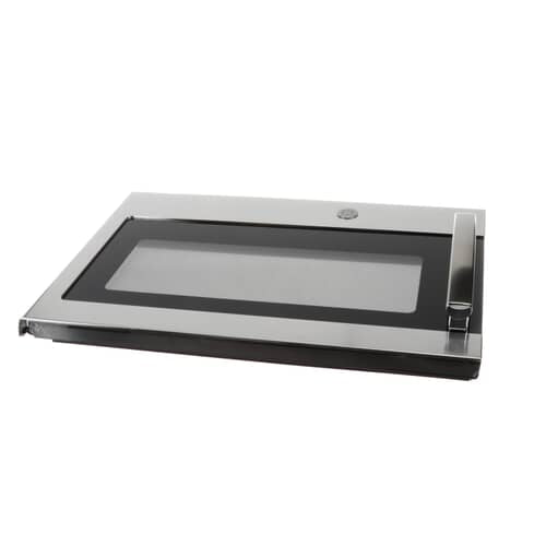 GE Microwave Stainless Steel Door With Flat Ge Logo - WB56X30297