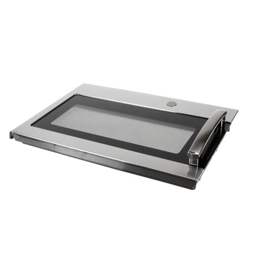 GE Microwave Stainless Steel Door With Flat Ge Logo - WB56X30297