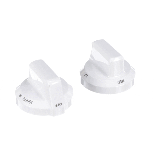 Whirlpool Range Surface Burner Knob (White) - W10844794