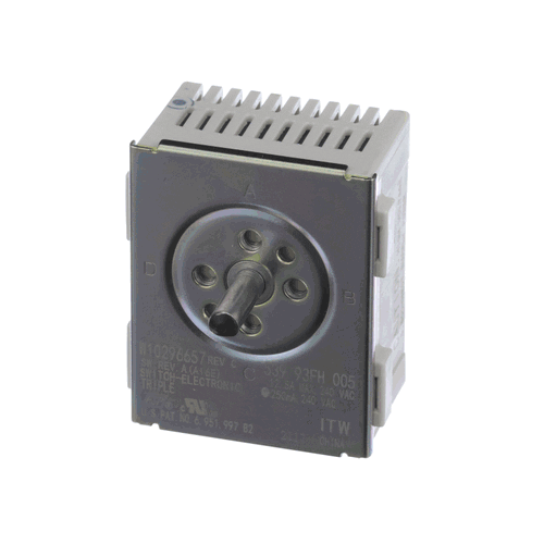 Whirlpool Switch, Elec Triple D Shaft - WPW10296657
